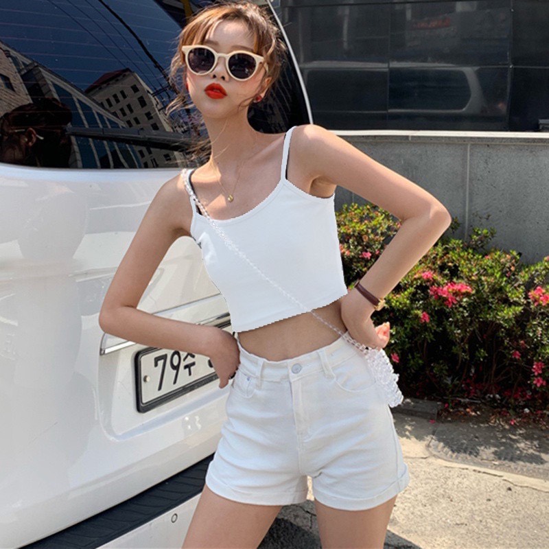 áo hai dây nữ croptop thời trang