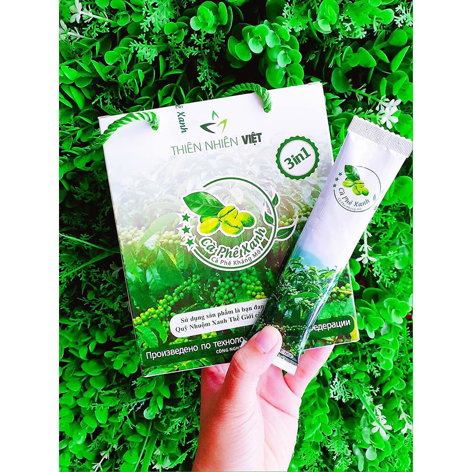 Cafe xanh kháng mỡ thiên nhiên việt