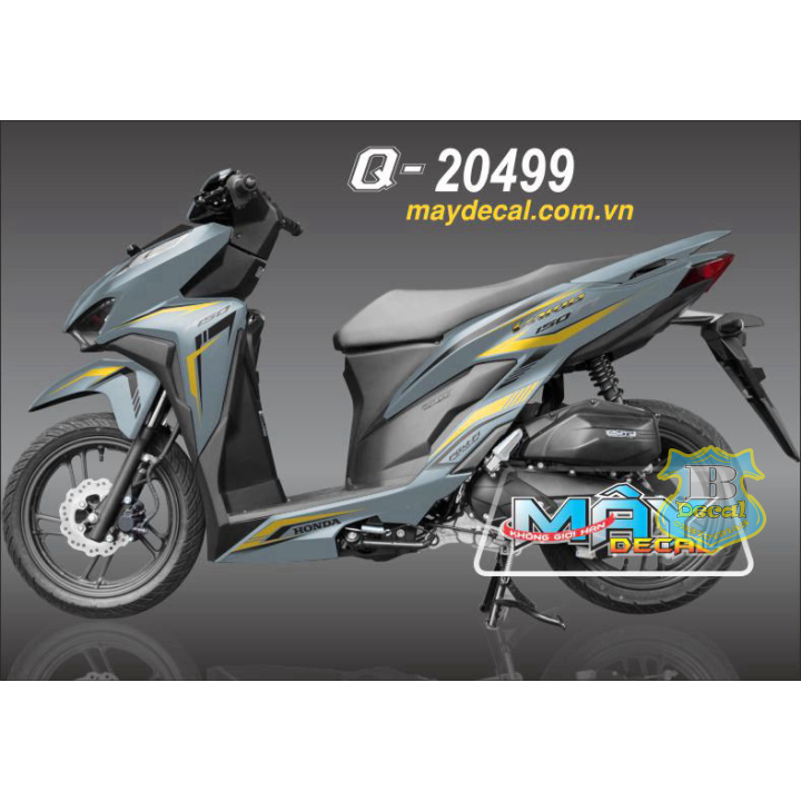 Tem rời vario 150 20499 dán xe xám xi măng