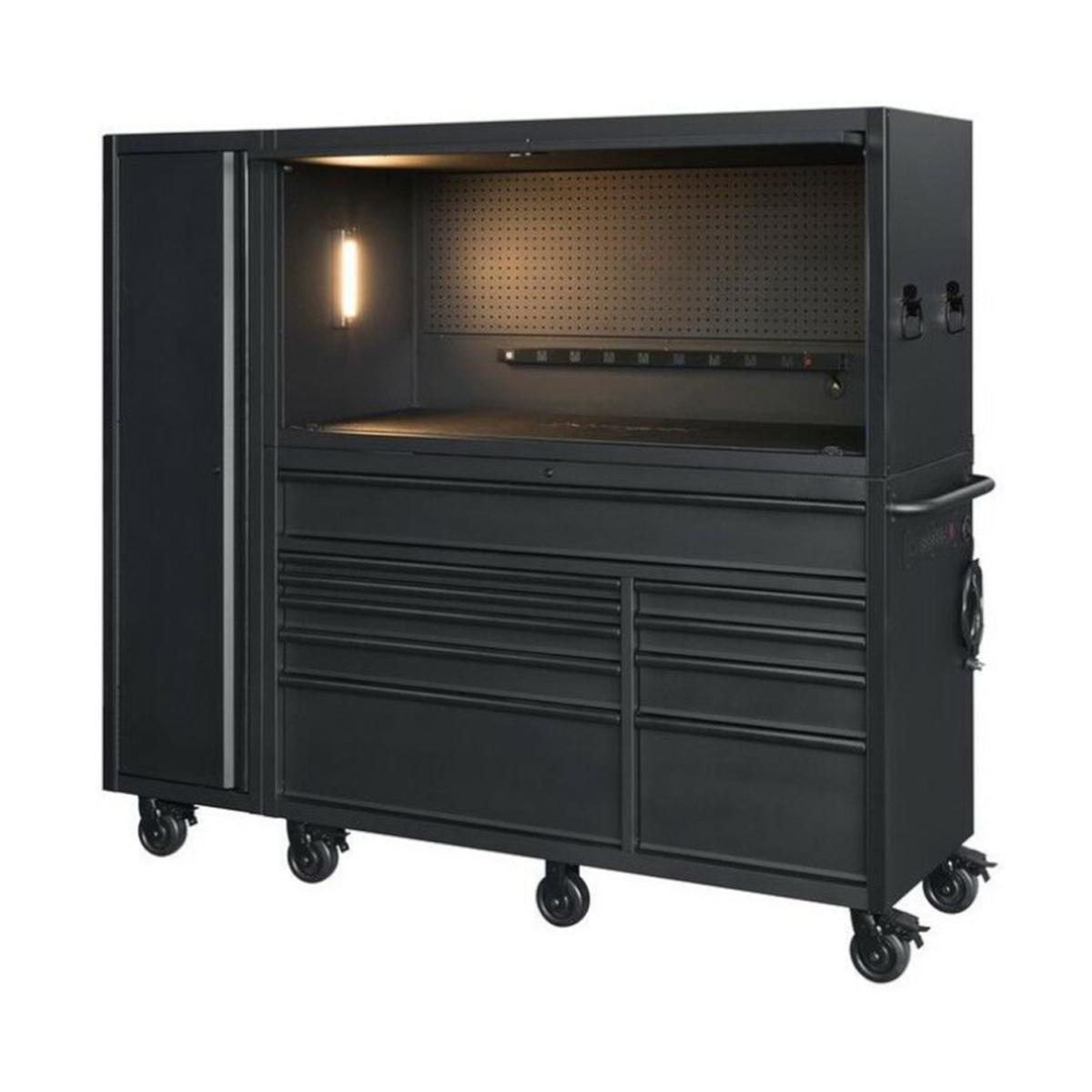 10 Drawer Tool Chest and Cabinet Combo Matte Black