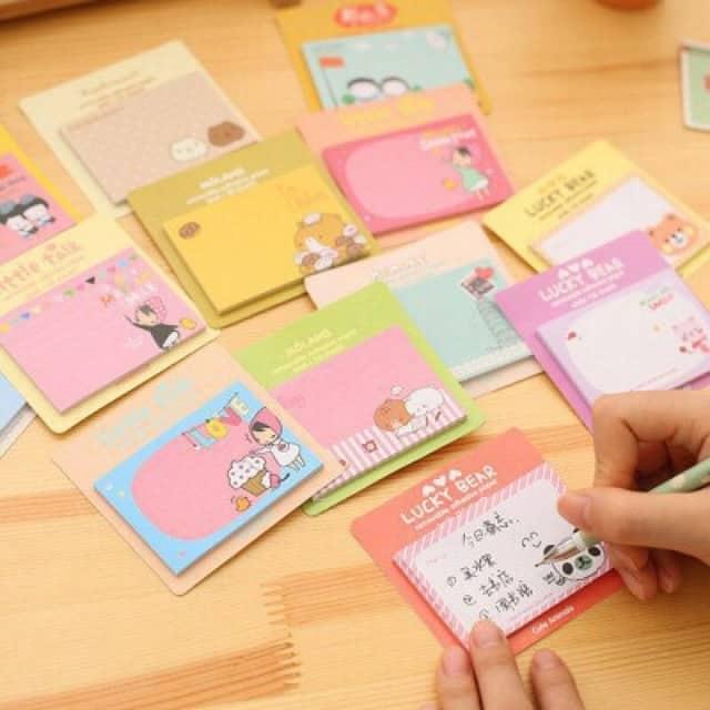 COMBO 4 TẬP GIẤY NOTE GHI CHÚ HÌNH CHỮ NHẬT