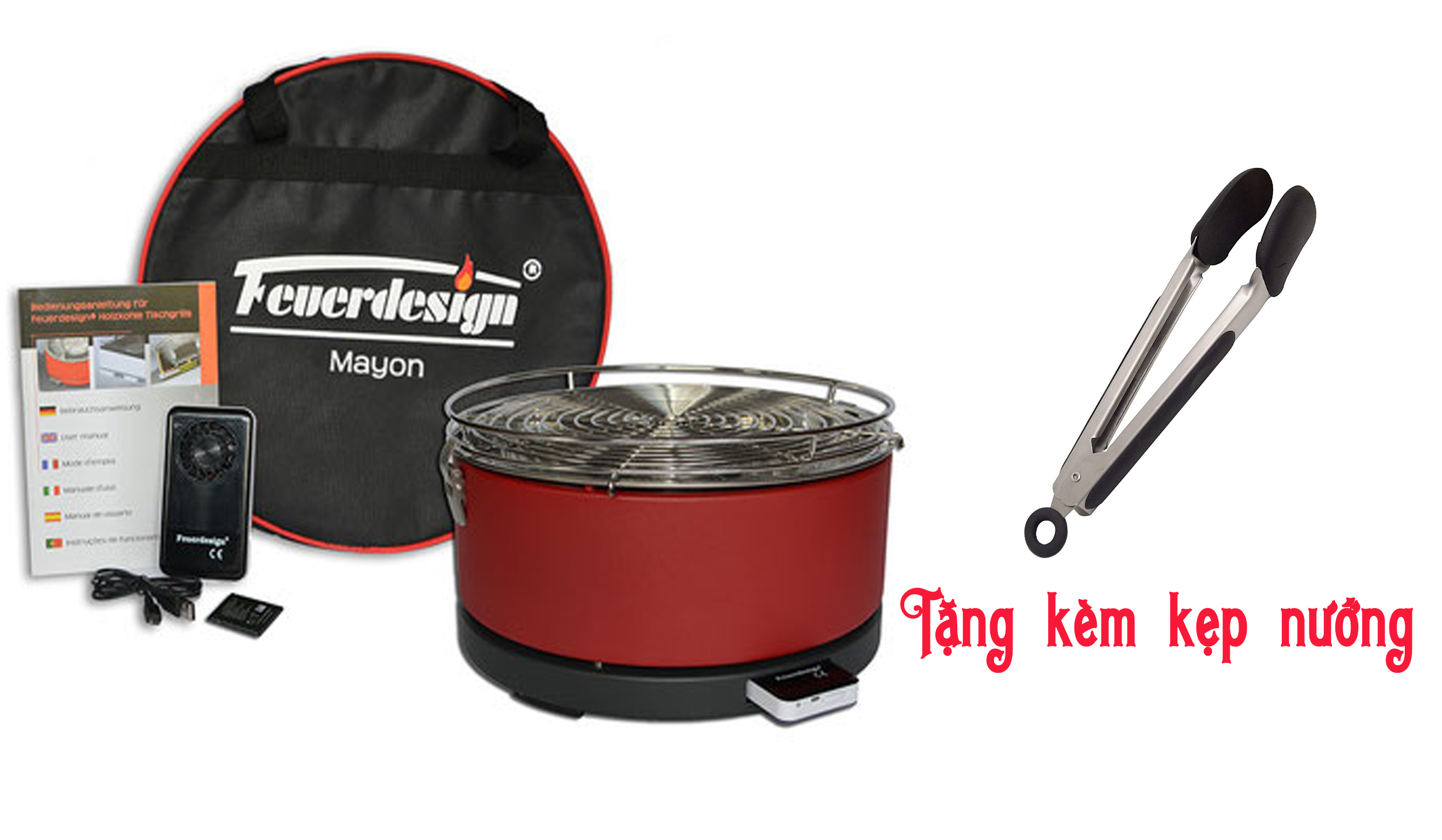 Bếp nướng than hoa Đức Feuerdesign Mayon