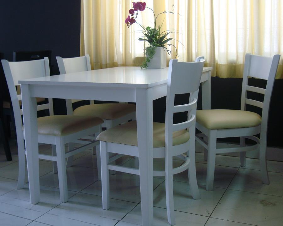 Bộ Bàn Ăn CABIN 4 Ghế (Trắng)