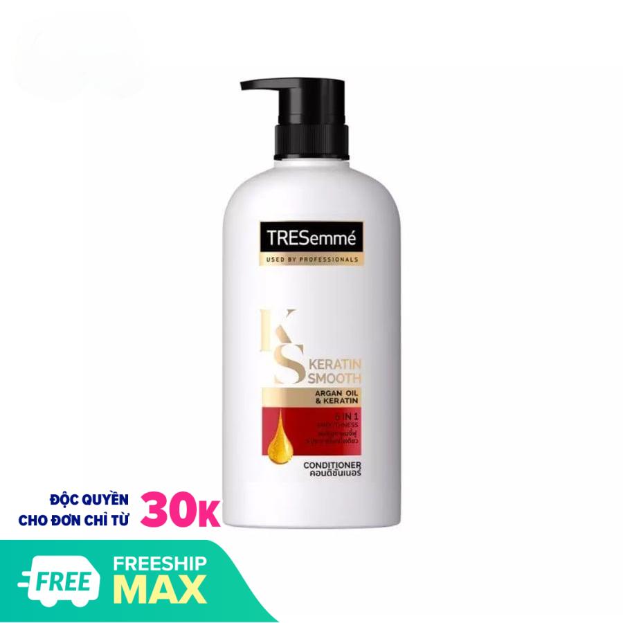 Dầu xả Tresemme Thái Lan 450ml Keratin Smooth (Chai Trắng Chữ Đỏ)