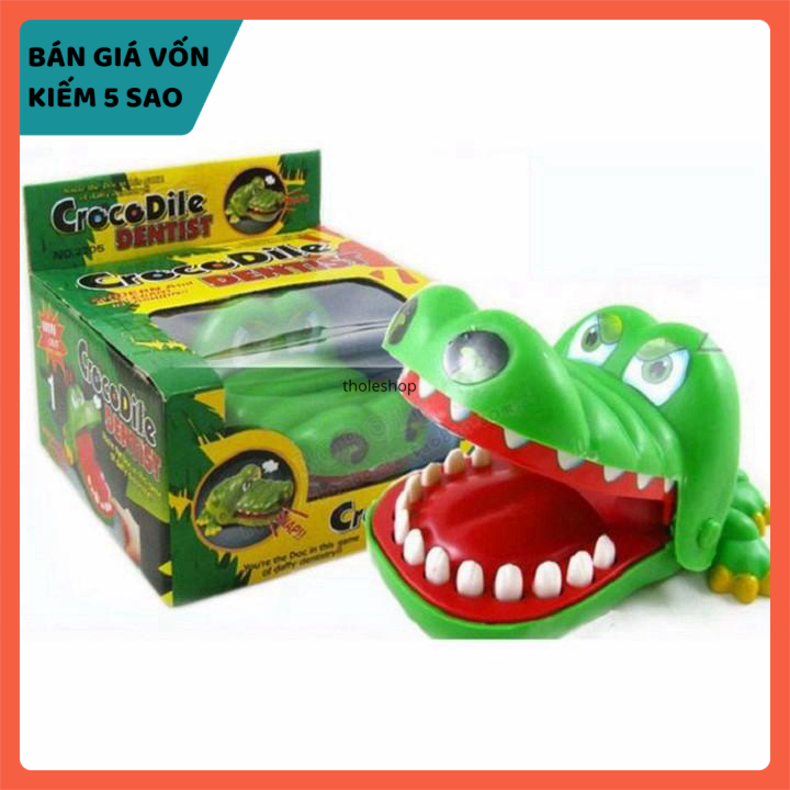 Đồ chơi cá sấu cắn tay - Trò chơi cá sấu cắn tay vui nhộn, bộ đồ chơi cá sấu ngộ nghĩnh - Bộ trò chơi khám răng cá sấu