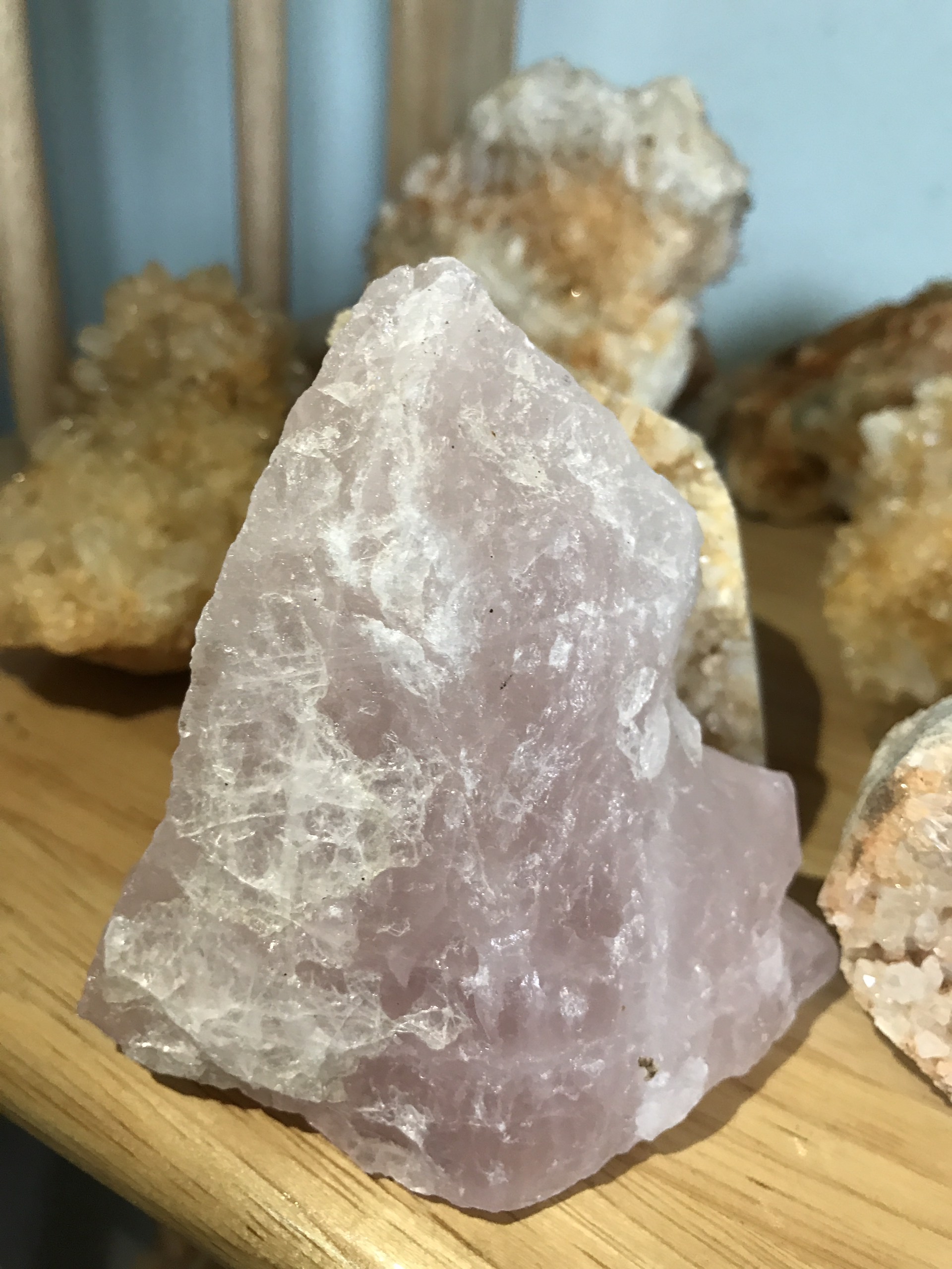 ĐÁ THẠCH ANH HỒNG THÔ 300g-600g