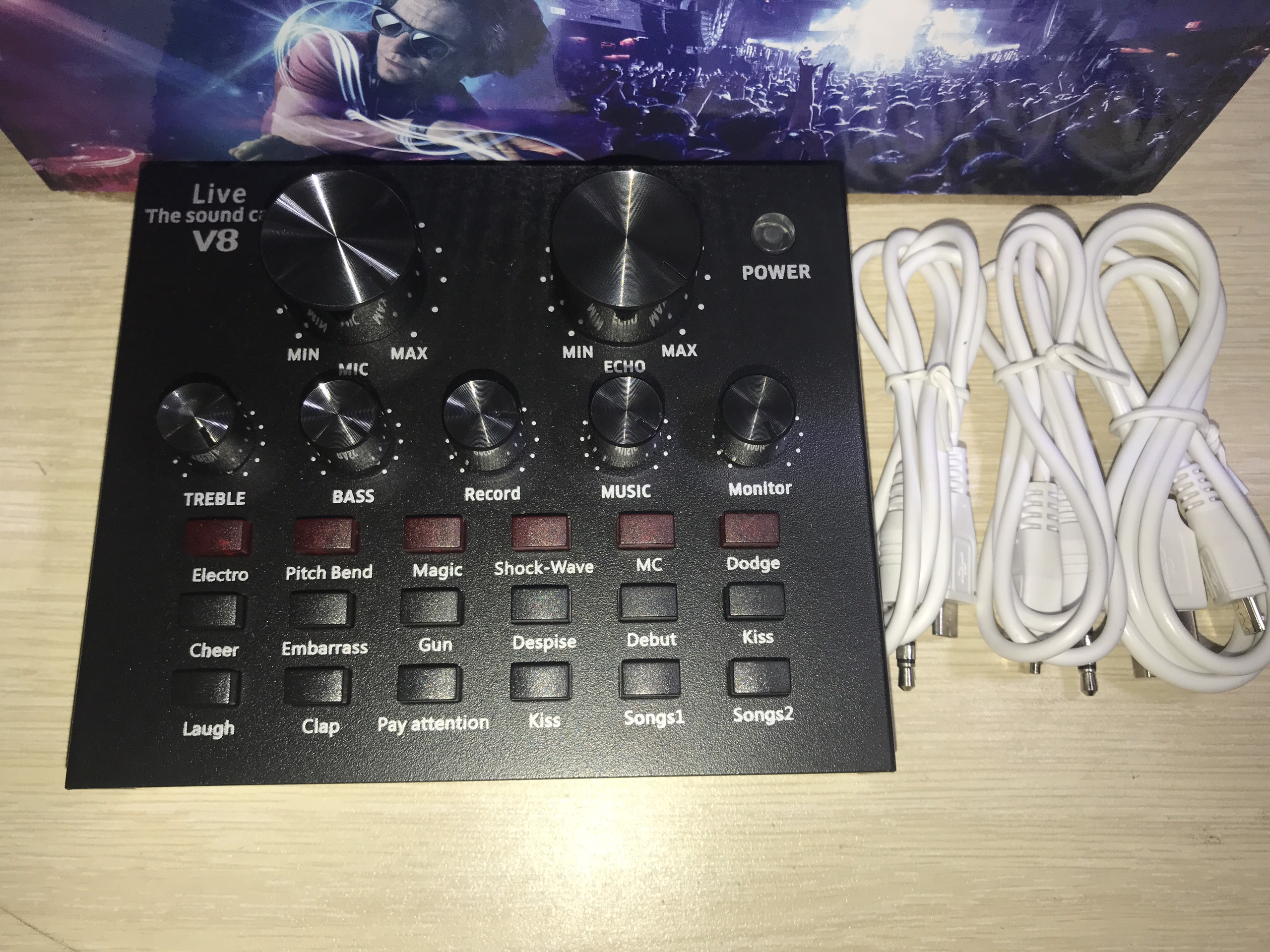 Sound card V8 Sound Card Live Stream