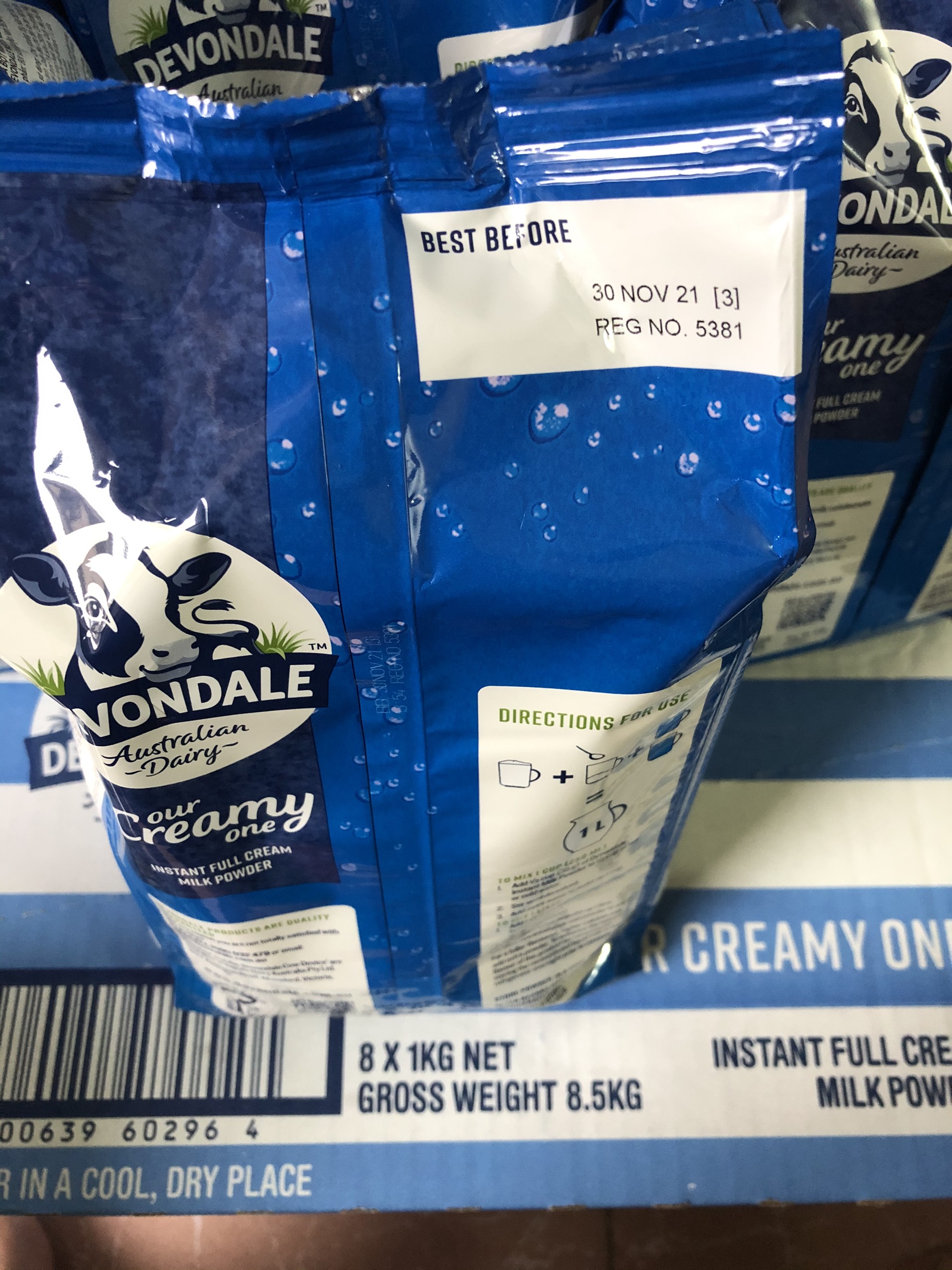 (Date 09/2022) Sữa Bột Full Cream Devondale Túi 1Kg