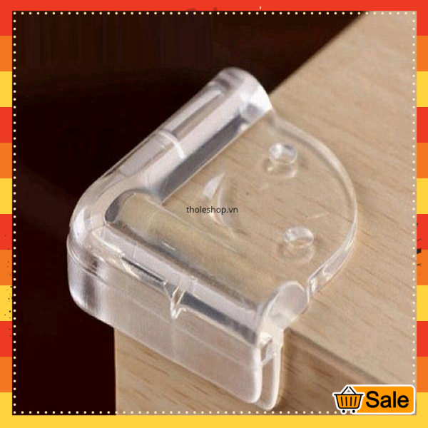 1 Miếng bịt góc bàn silicon chống va chạm - Miếng chống va chạm góc bàn cho bé kiểu chữ L - Miếng bảo vệ cho bé an toàn - Miếng lót cạnh bàn chống va chạm cho bé