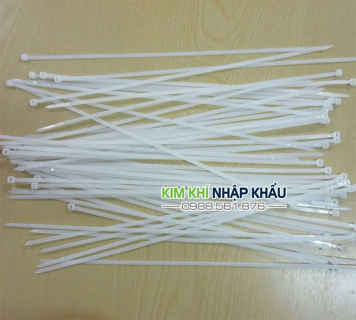 Dây rút nhựa màu trắng 15cm