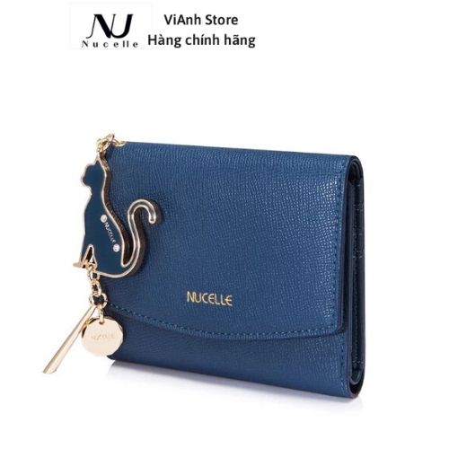 [HCM]Ví Nucelle mini charm mèo nữ tính 070662