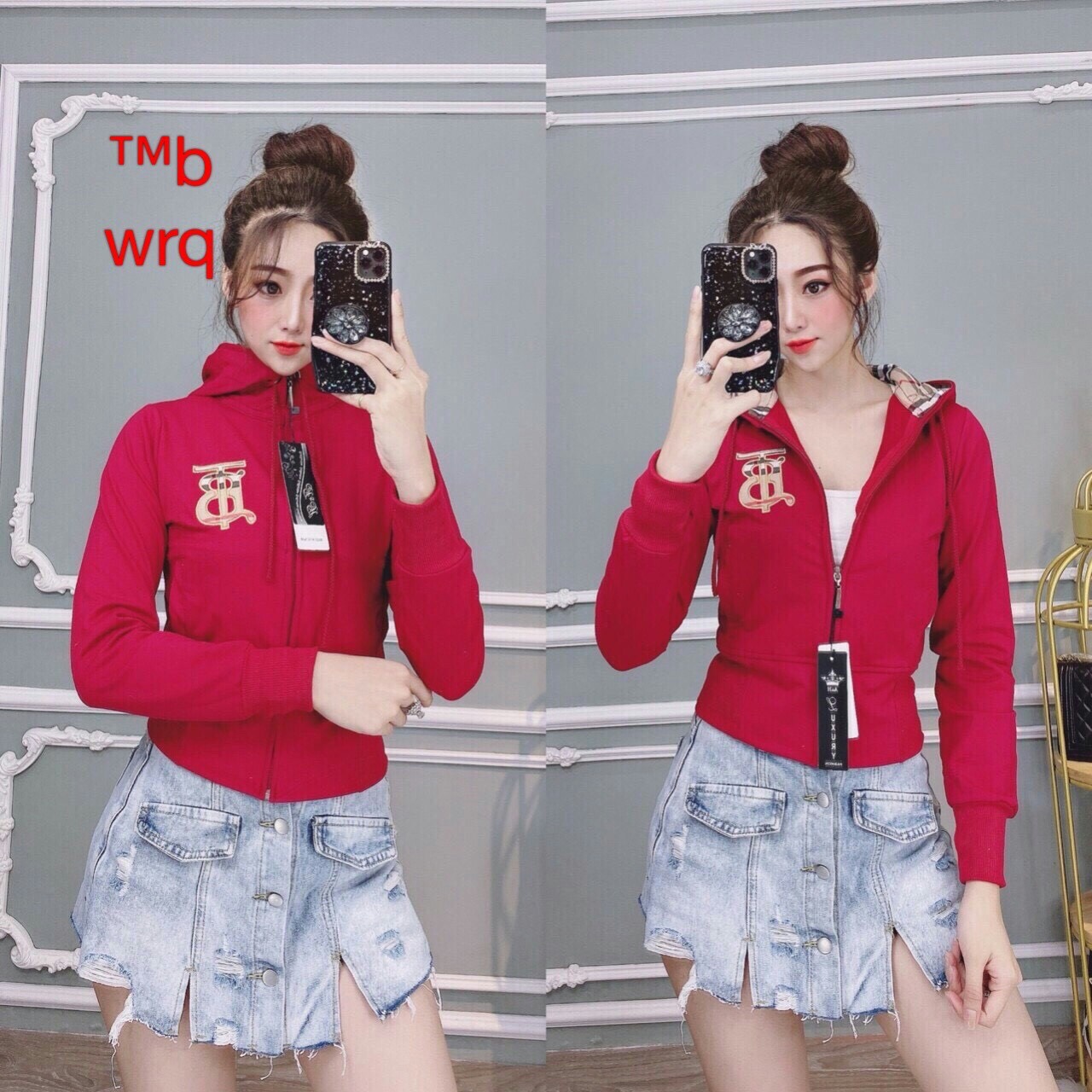 [HCM]ÁO KHOÁC DA CÁ CHỐNG NẮNG THÊU TB