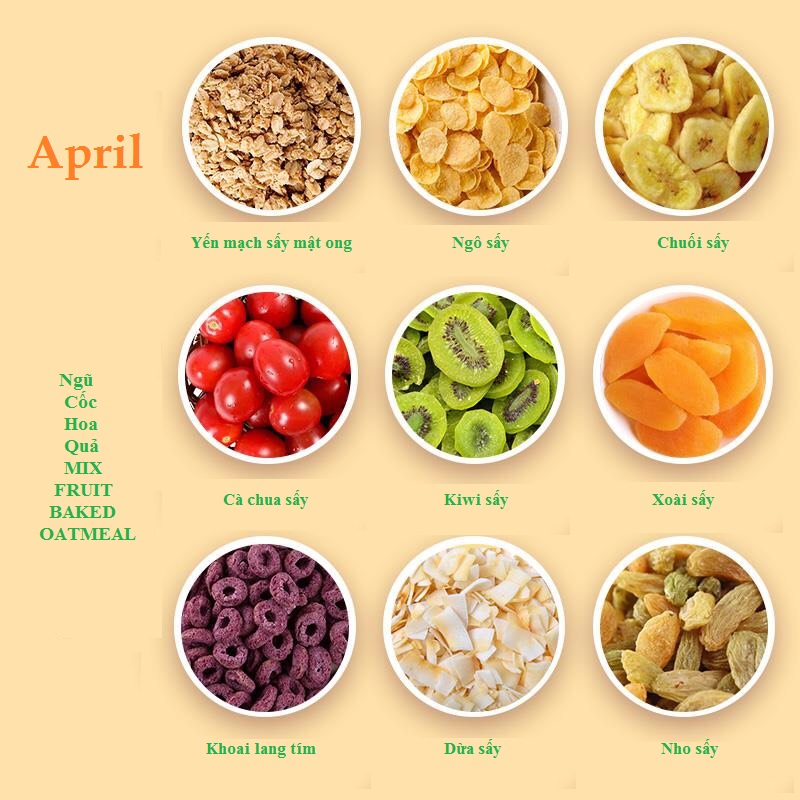 [ Giảm cân ] Ngũ cốc  MIX FRUIT BAKED OATMEAL 500g