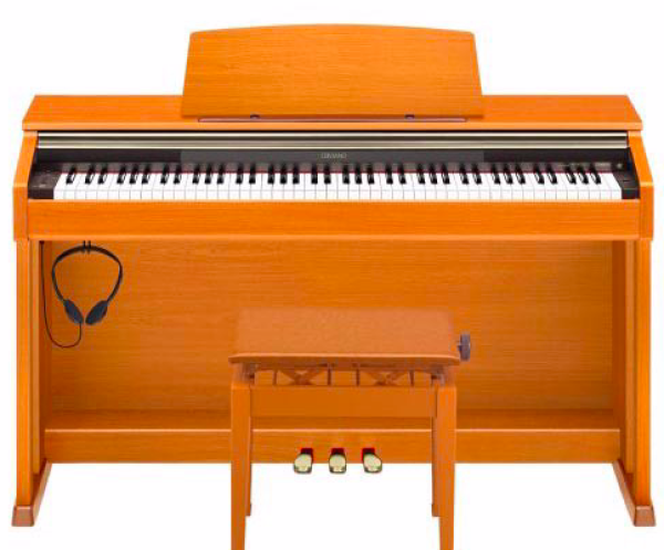 Piano điện Casio màu vàng gỗ, bảo hành 1 năm, tặng full phụ kiện (digital piano Casio AP33)