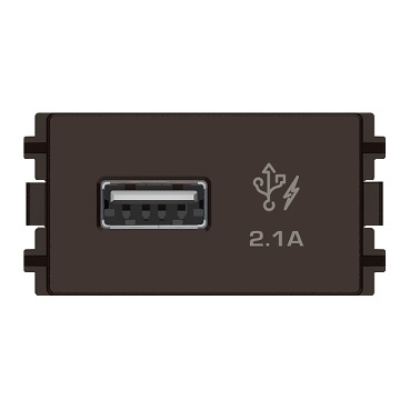 Ổ sạc USB 2.1A đơn, size S - dòng Zencelo A - Schneider Electric - 8431USB-BZ