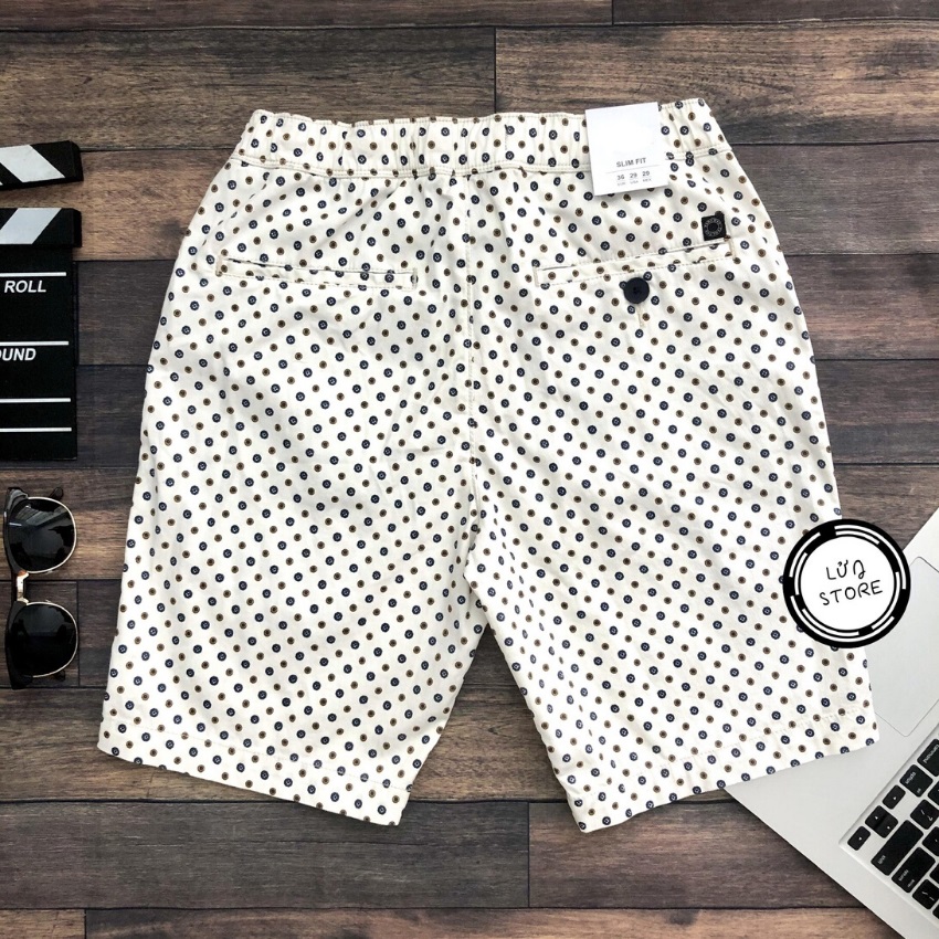 Quần short nam lưng thun chấm bi LỬNG STORE - LT58
