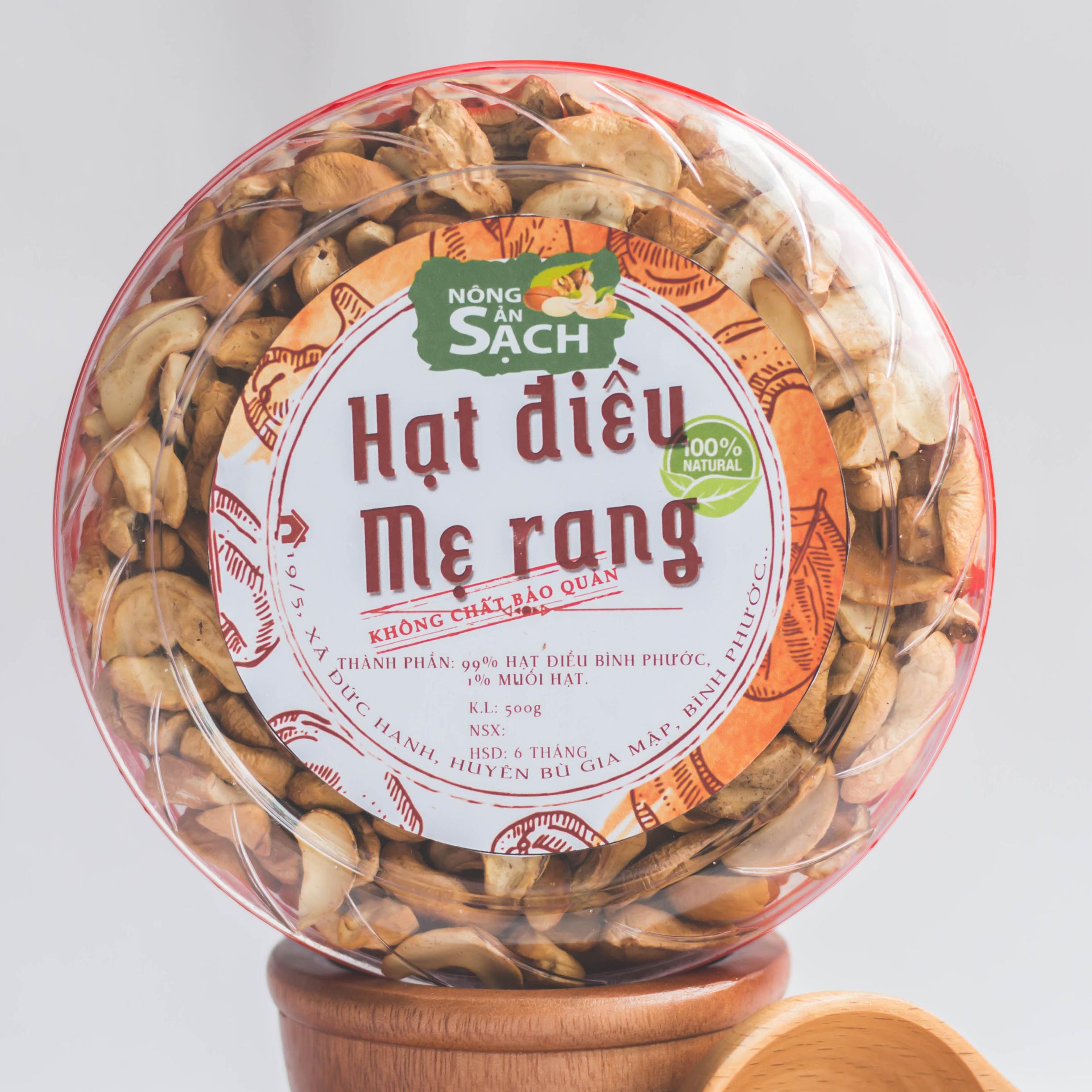 900g Hạt Điều Rang Muối Vỡ Đã Tách Vỏ