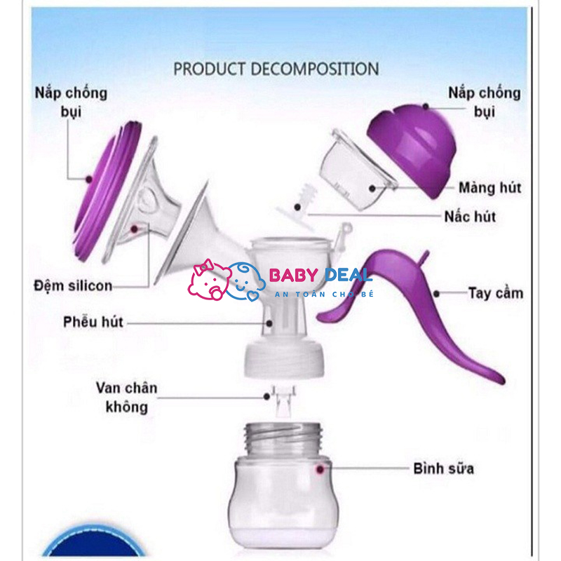 Dụng cụ hút sữa tay kichilachi Nhật(tặng 6 túi trữ sữa)