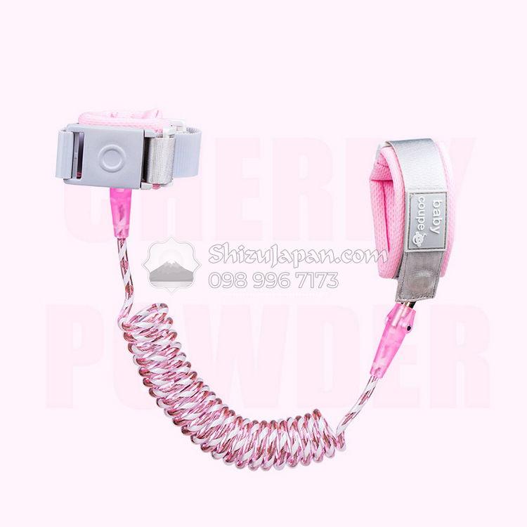 Dây Dắt Trẻ Em Đi Dạo Chống Đi Lạc Baby Coupe Khóa Nam Châm Lõi Thép Dài 2.5m