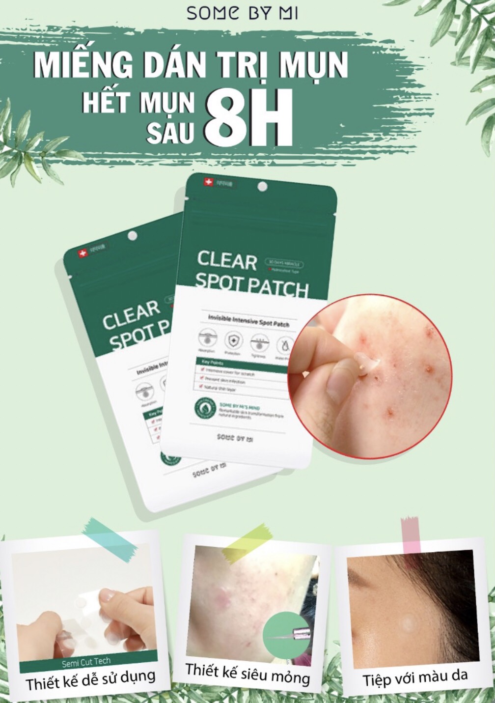 Miếng Dán Mụn Some By Mi 18 Miếng Clear Spot Patch