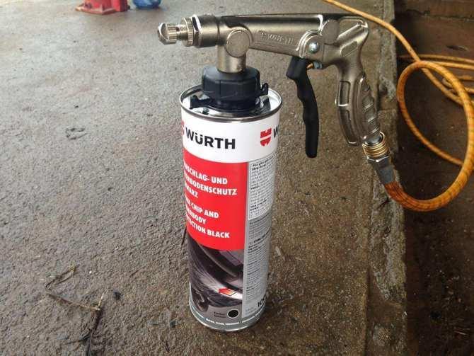 [HCM]Dung dịch sơn phủ gầm Wurth 1 Lít