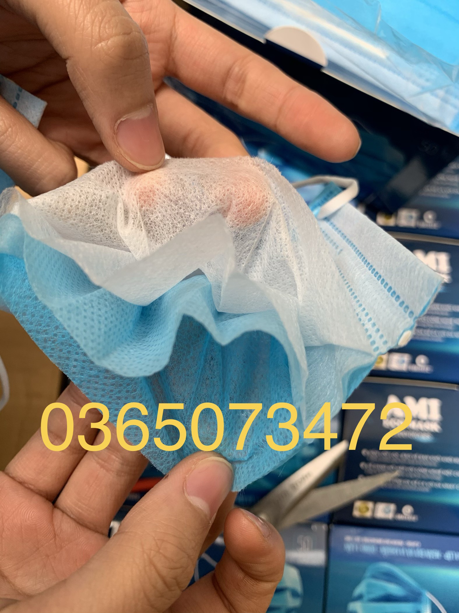 Hộp 50 khẩu trang y tế AMI CAO CẤP