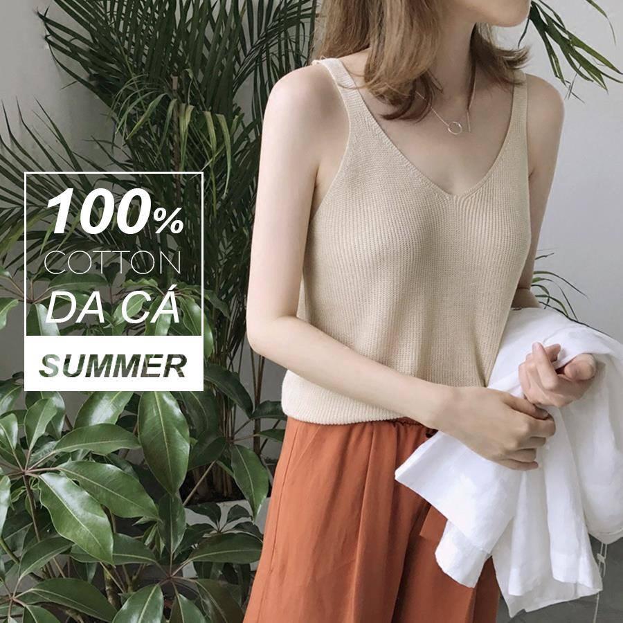 ÁO KIỂU NỮ HAI DÂY CỔ TIM THỜI TRANG