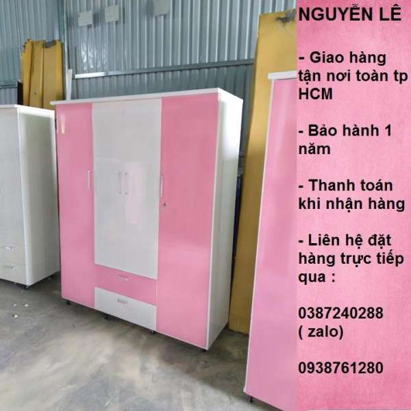 tủ quần áo nhựa đài loan 4 cửa ngang 1m6 cao 1m8