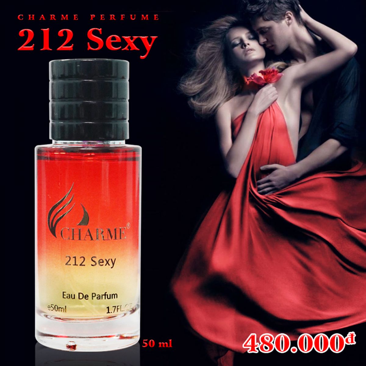 [HCM]NƯỚC HOA NAM TÍNH 212 SEXY 50ML