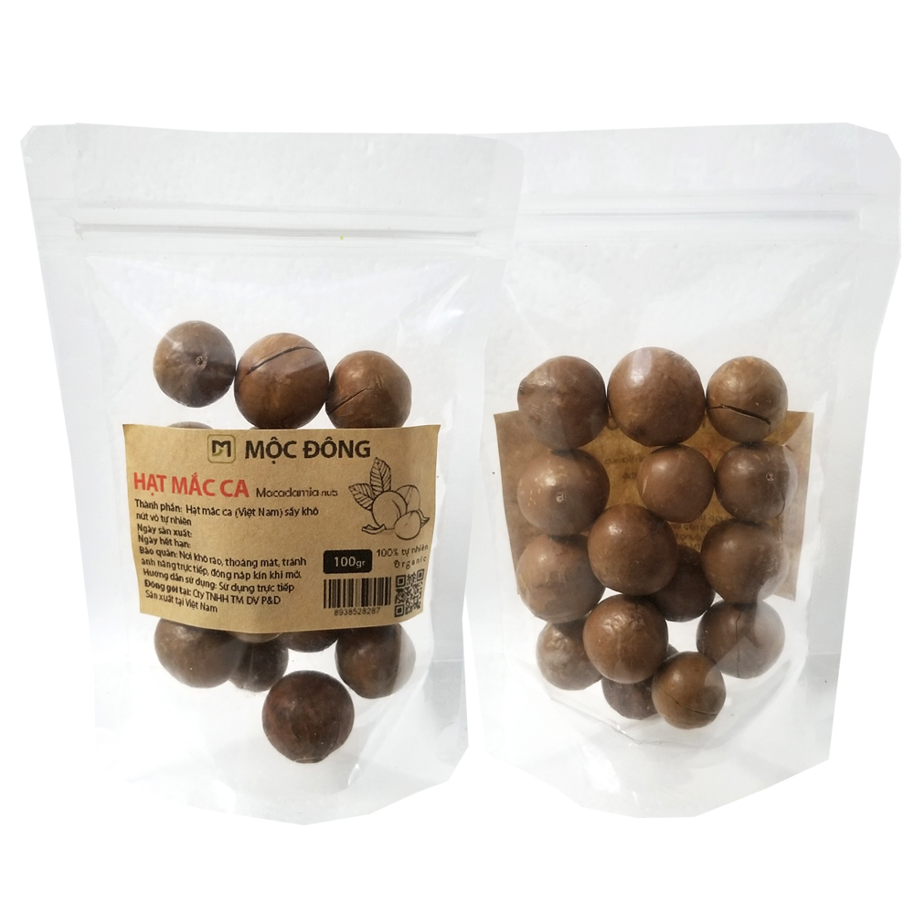 Hạt dinh dưỡng túi 100gr hạt mắc ca sấy khô
