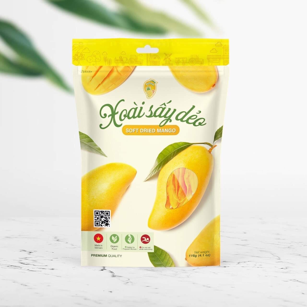 [HCM]Xoài sấy dẻo Py fresh 116g/ Py fresh soft dried mango 116g (Premium)