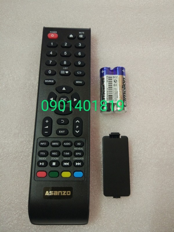 Bảng giá Điều khiển Tivi Asanzo  LCD nút màu dưới (hàng chính hãng mới 100%)