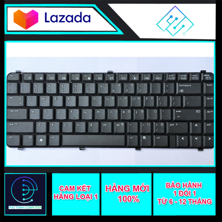 Bàn phím thay thế dành cho laptop hp compaq 6530s, 6535s, 6531s, 6730s, 6735s, 510, 511, 515, 610, 615 keyboard