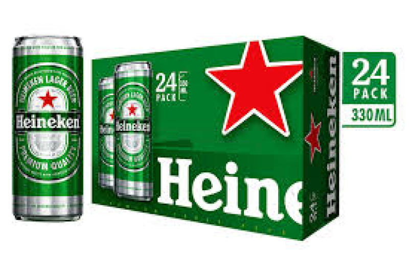 Thùng Bia Heineken Xanh cao 24 lon 330ml