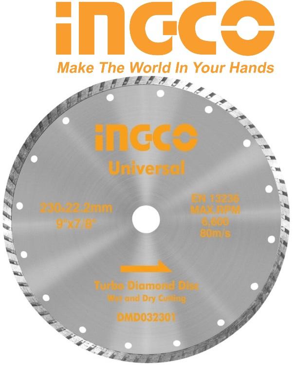 Đĩa cắt gạch ướt 200mm 8inch Diamond Disc INGCO DMD022002