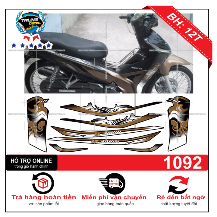 Tem rời xe wave S 110 mẫu zin