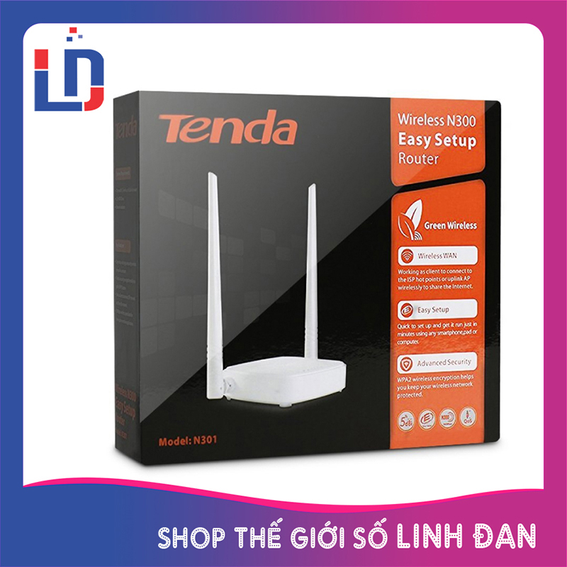 Bảng giá Bộ Phát Sóng Wifi Tenda N301 chuẩn N tốc độ 300Mbps - 2 anten Phong Vũ