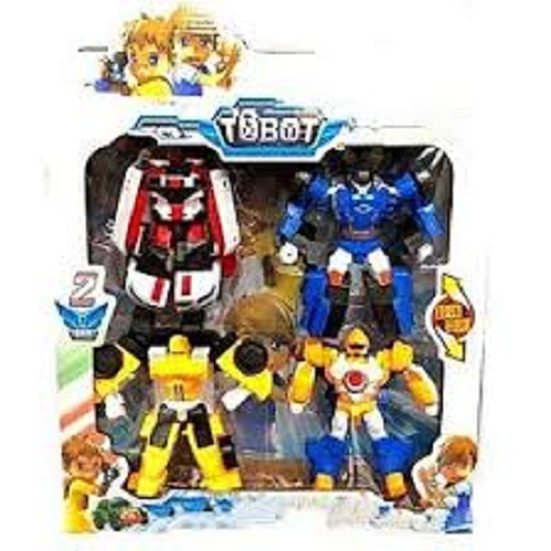 Robot biến hình- Robot đồ chơi-Bộ 4 robot lắp ráp biến hình 2 trong 1 (màu ngẫu nhiên)-Legoxanh