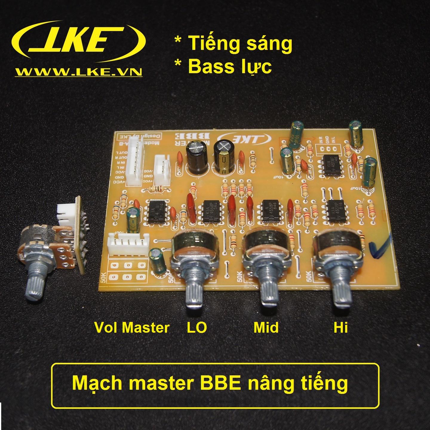 [HCM]Mạch master amply karaoke LKE hỗ trợ nâng tiếng BBE