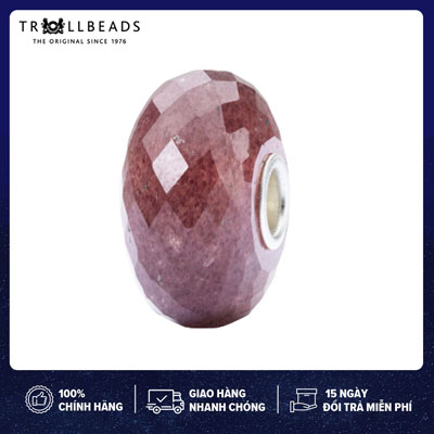 TROLLBEADS Đá Quý Tự Nhiên Strawberry Quartz