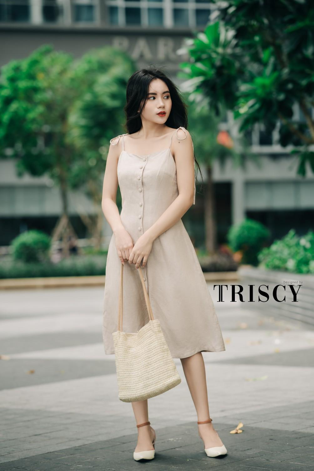 Đầm Linen 39D014 TRISCY