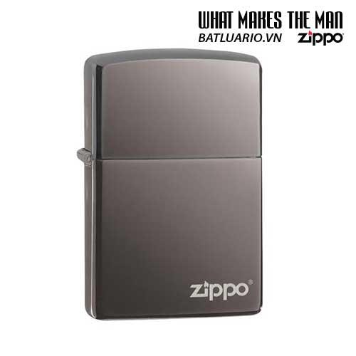 Zippo 150zl - zippo black ice with zippo logo