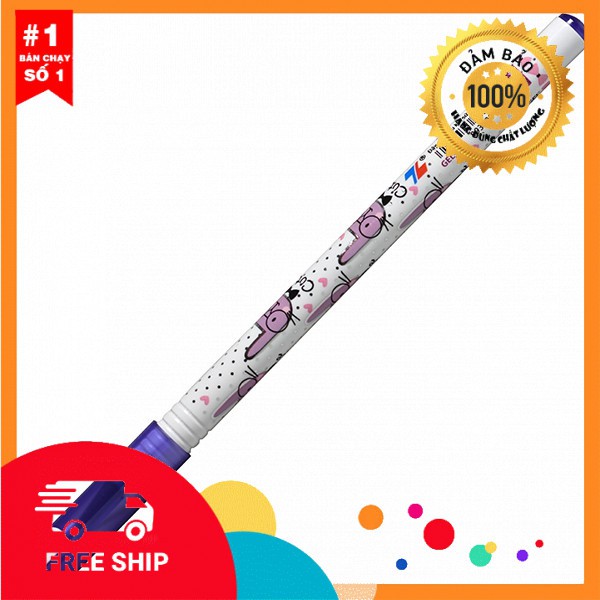 5 cây bút gel 031 mực tím