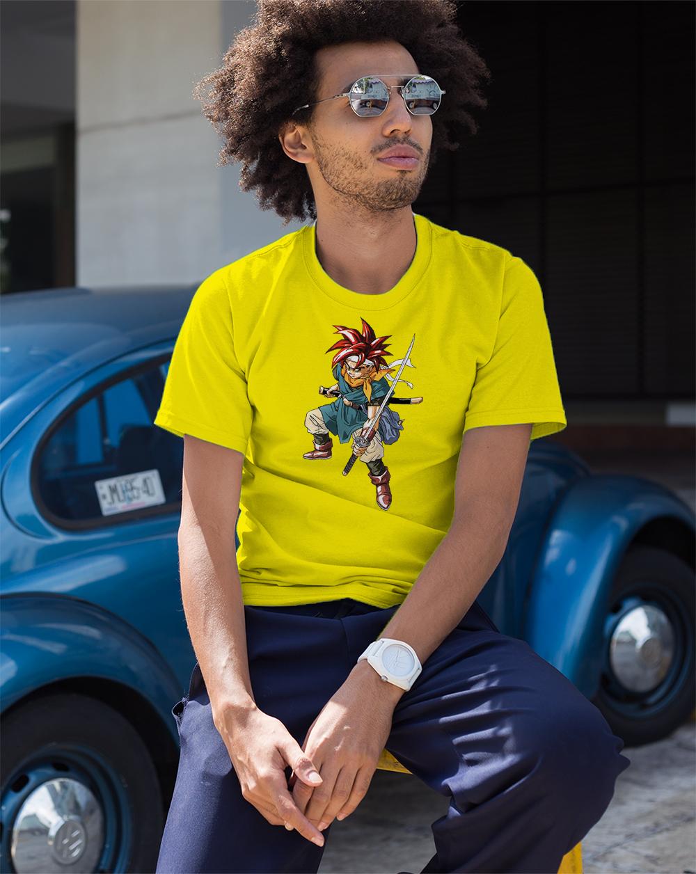 Áo thun Unisex hình Charater akashi and lida game Chrono Strigger Game