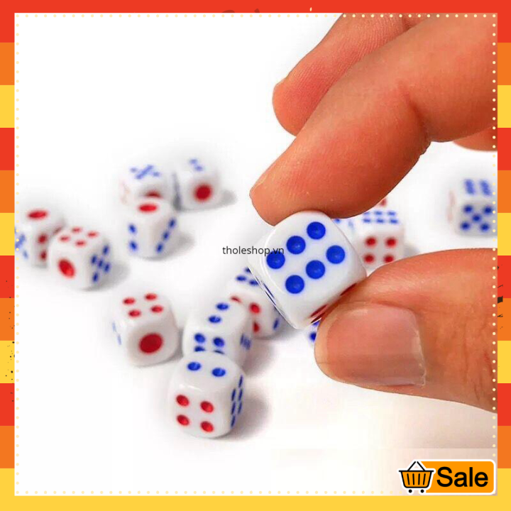 [HCM]Xúc xí ngầu - Combo 10 xúc xí ngầu xúc xắc không độc hại giá cực rẻ - Đồ chơi trẻ em [ GIÁ SỈ ]