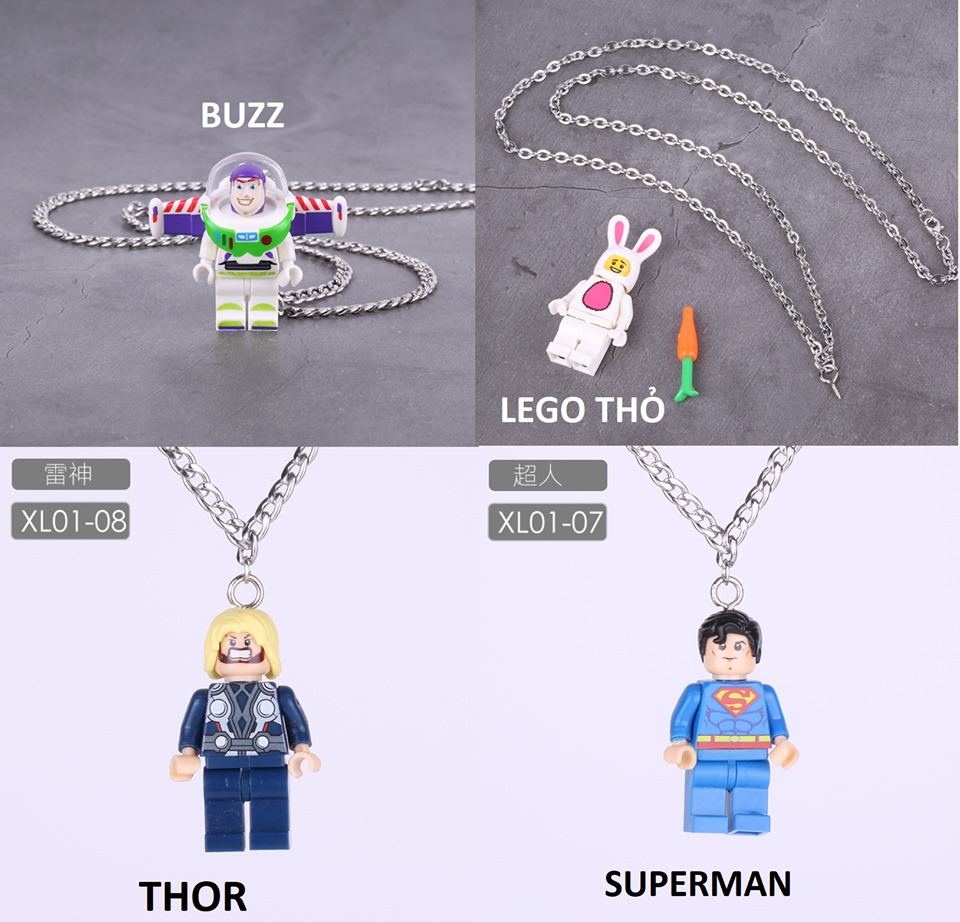[HCM]Dây chuyền khối LEGO không gỉ