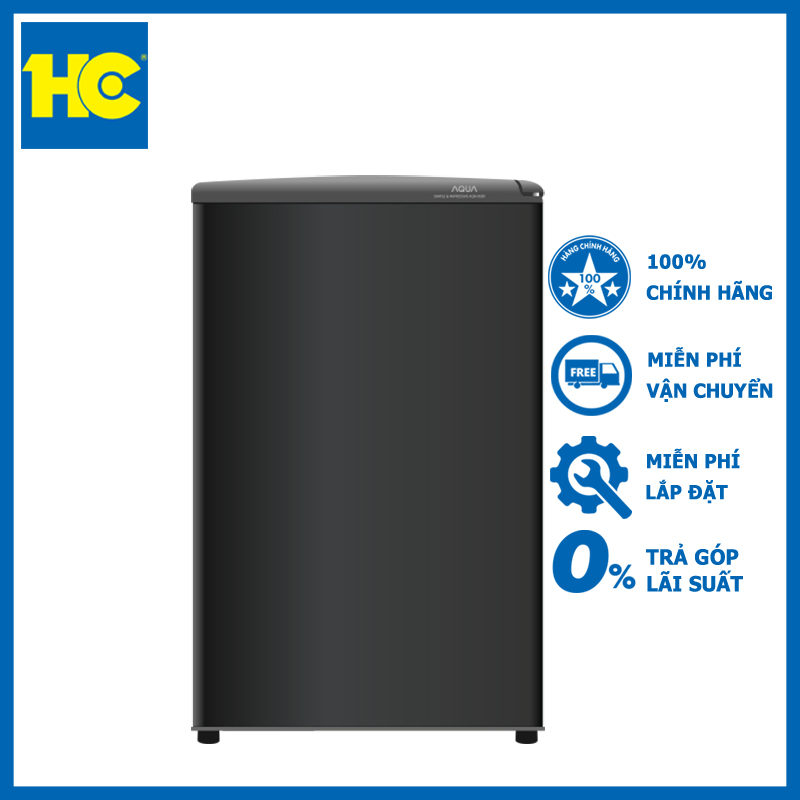 Tủ lạnh Aqua 90 lít AQR-D99FA BS - Miễn phí vận chuyển & lắp đặt - Bảo hành chính hãng