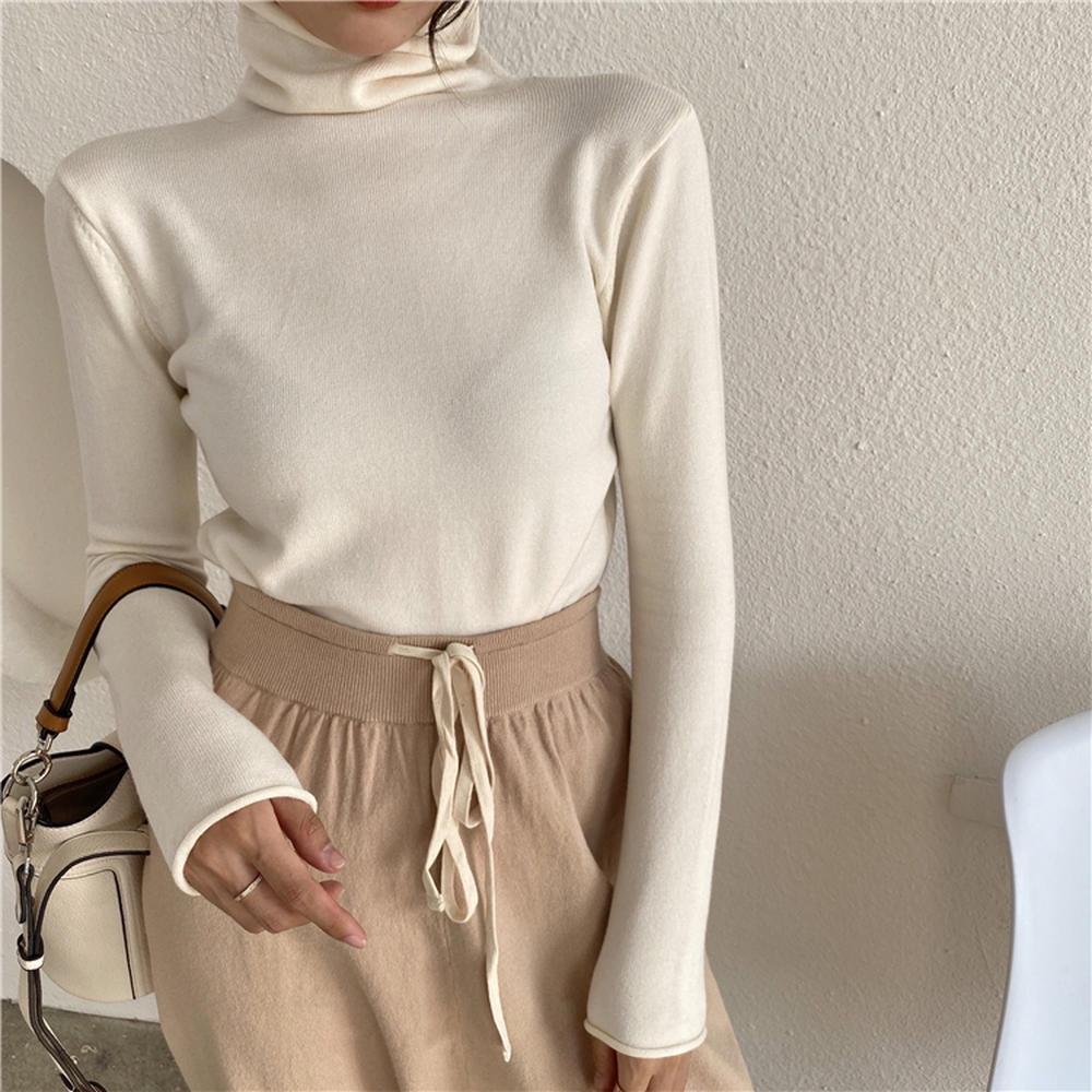 Áo thun cổ lọ nữ thời trang