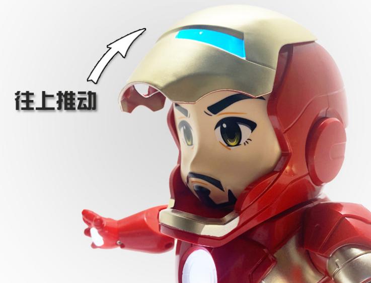 Robot Iron man dancing-Tự nhảy múa có đèn led,có nhạc....