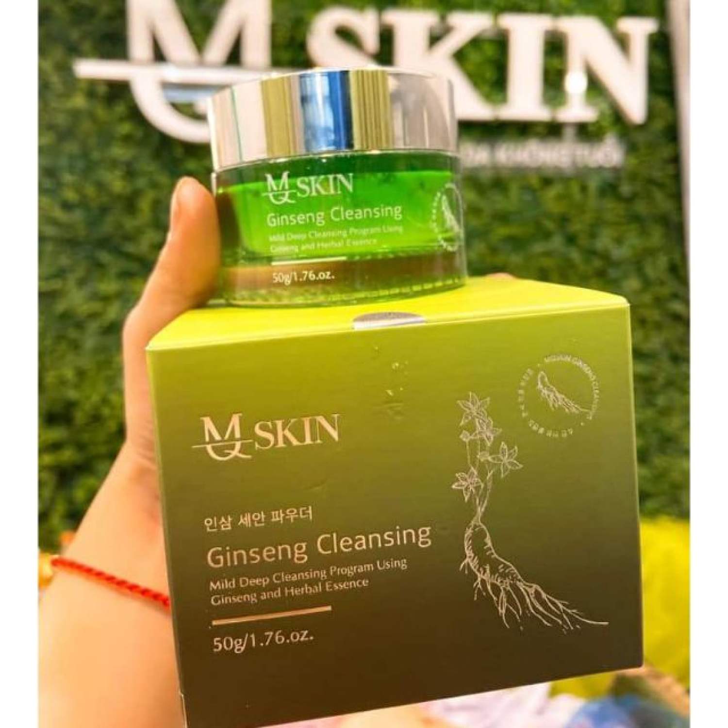 [HCM]Bột Sữa Rửa Mặt Nhân Sâm MQSkin (100ML Mẫu Mới)